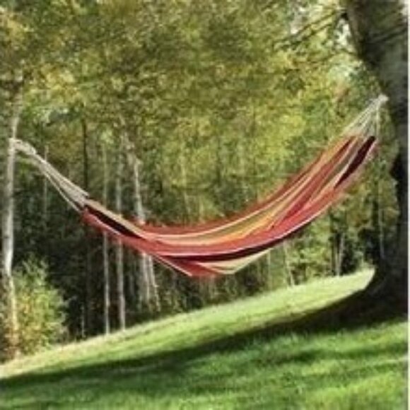 Lot of 2 Tree Anchored Lounge Hammock Pink Comfort Outdoor 78" x 39" Up to 220 - Picture 3 of 7